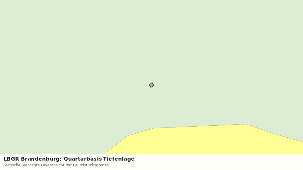 Statische Kartenansicht: LBGR Brandenburg: Quartärbasis-Tiefenlage