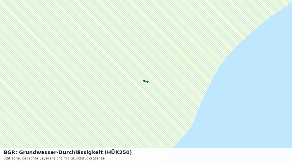 Statische Kartenansicht: BGR: Grundwasser-Durchlässigkeit (HÜK250)