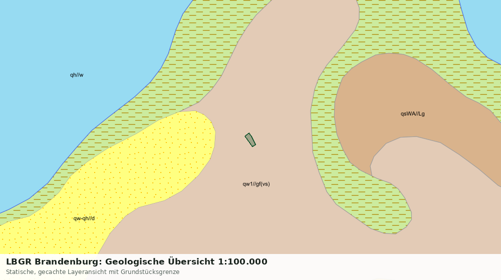 Statische Kartenansicht: LBGR Brandenburg: Geologische Übersicht 1:100.000