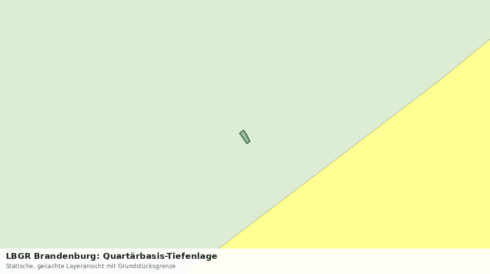 Statische Kartenansicht: LBGR Brandenburg: Quartärbasis-Tiefenlage