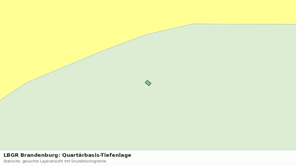 Statische Kartenansicht: LBGR Brandenburg: Quartärbasis-Tiefenlage