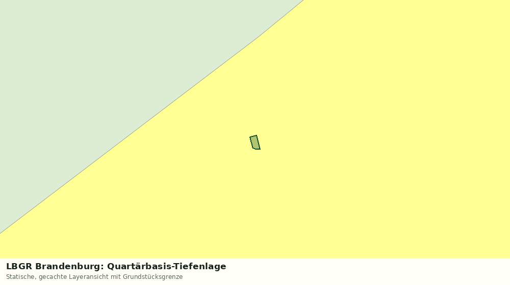 Statische Kartenansicht: LBGR Brandenburg: Quartärbasis-Tiefenlage