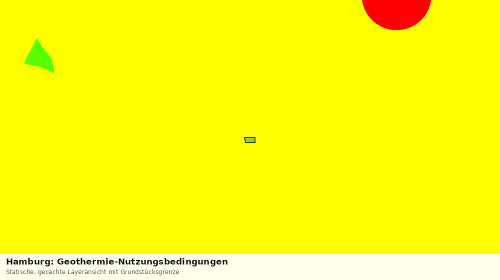 Statische Kartenansicht: Hamburg: Geothermie-Nutzungsbedingungen