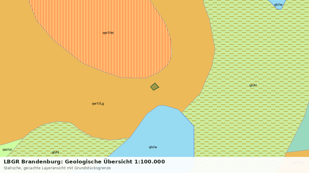 Statische Kartenansicht: LBGR Brandenburg: Geologische Übersicht 1:100.000