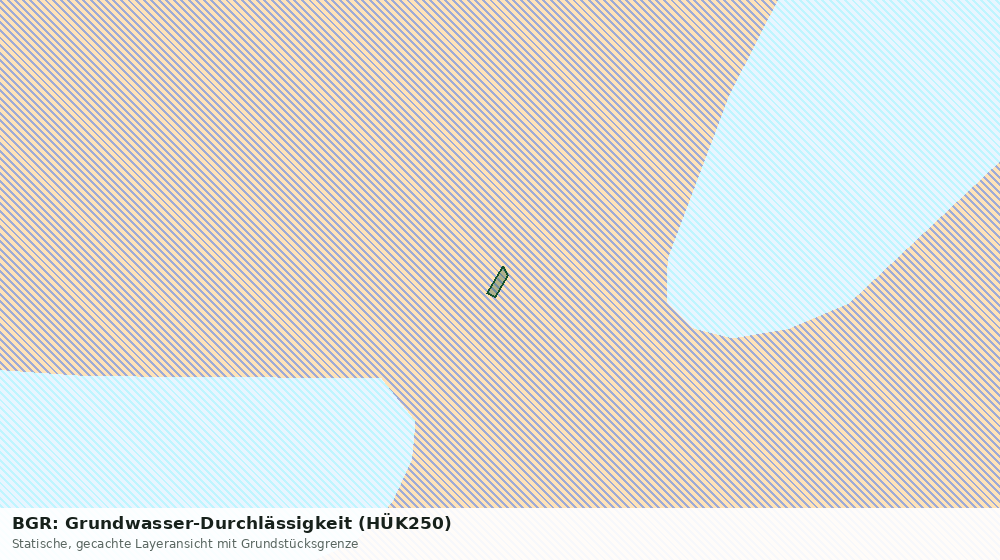 Statische Kartenansicht: BGR: Grundwasser-Durchlässigkeit (HÜK250)