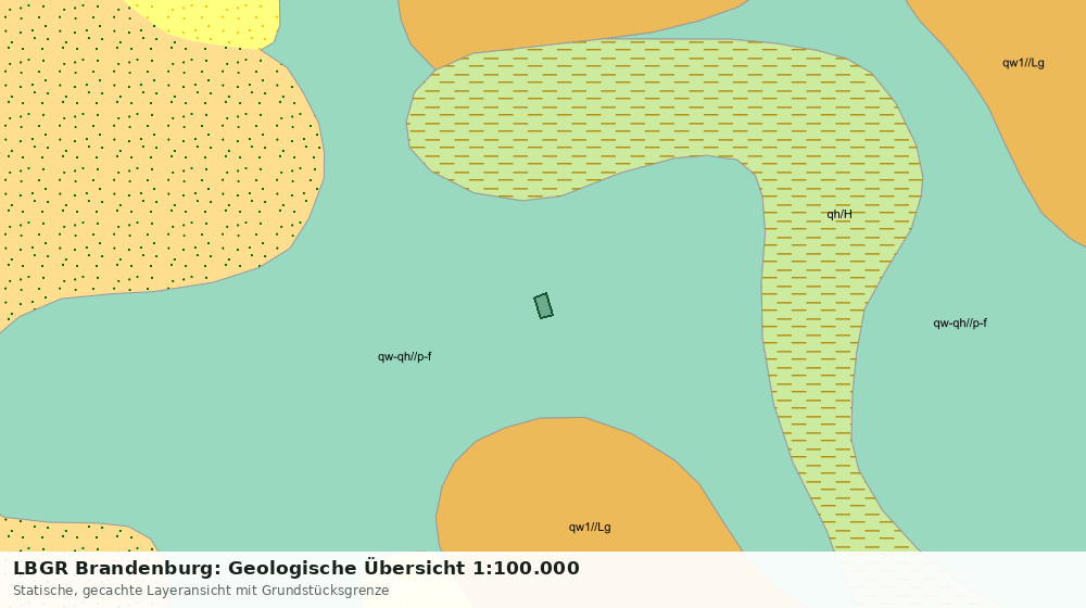 Statische Kartenansicht: LBGR Brandenburg: Geologische Übersicht 1:100.000