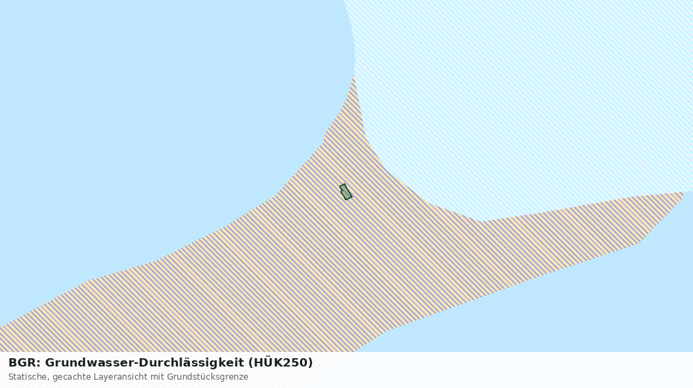 Statische Kartenansicht: BGR: Grundwasser-Durchlässigkeit (HÜK250)