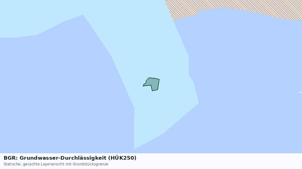 Statische Kartenansicht: BGR: Grundwasser-Durchlässigkeit (HÜK250)
