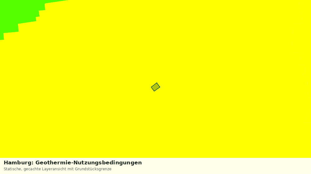 Statische Kartenansicht: Hamburg: Geothermie-Nutzungsbedingungen