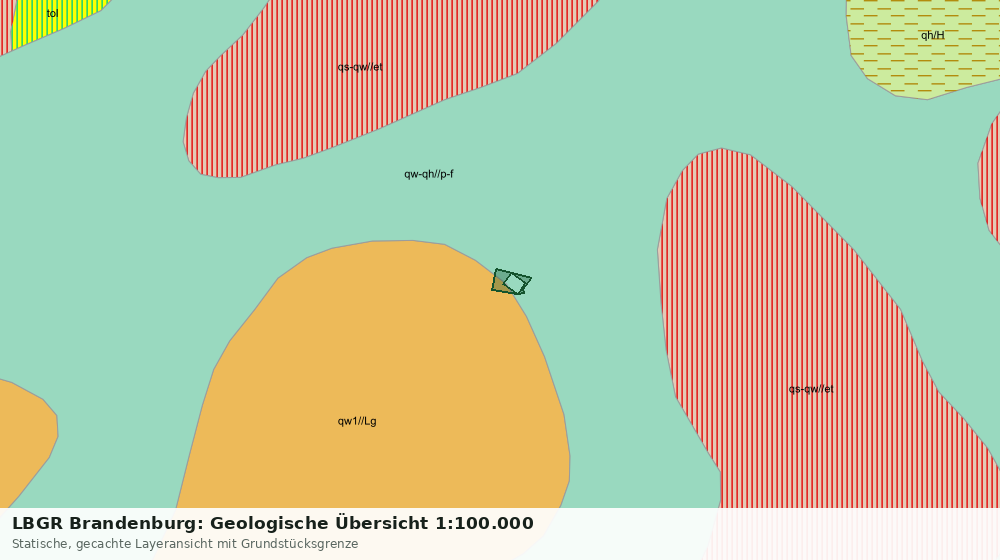 Statische Kartenansicht: LBGR Brandenburg: Geologische Übersicht 1:100.000