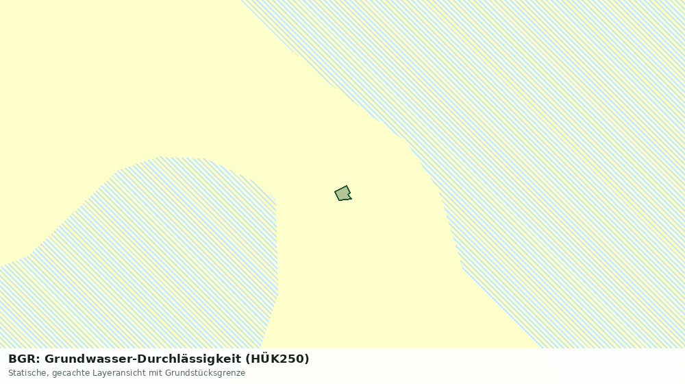 Statische Kartenansicht: BGR: Grundwasser-Durchlässigkeit (HÜK250)