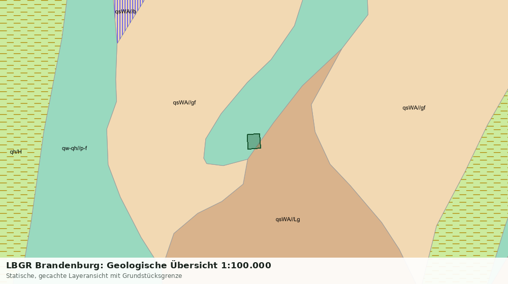 Statische Kartenansicht: LBGR Brandenburg: Geologische Übersicht 1:100.000
