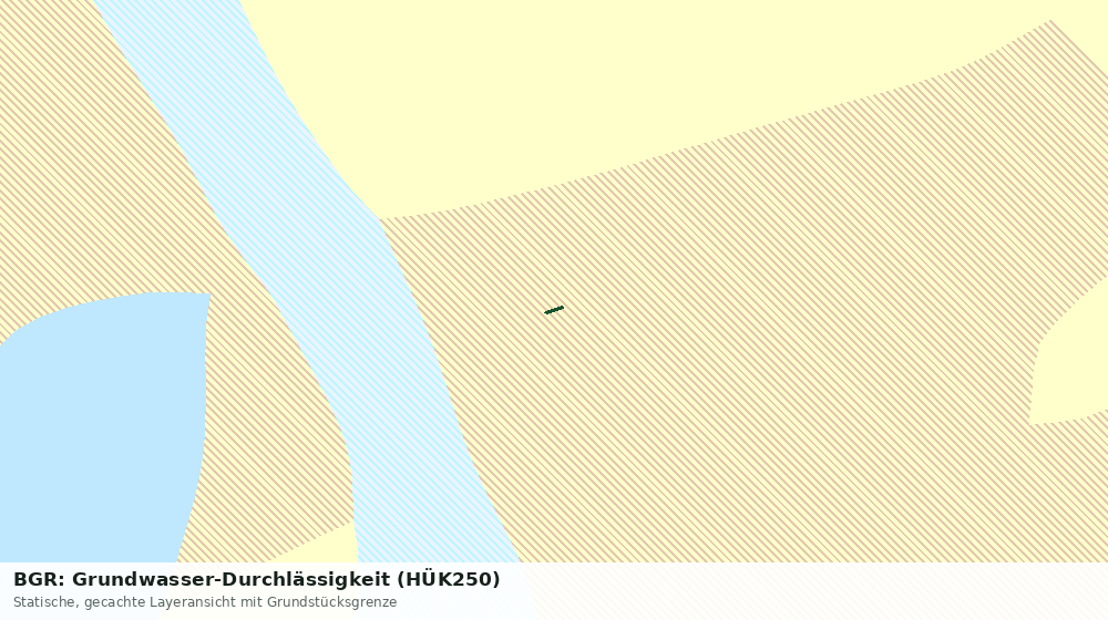 Statische Kartenansicht: BGR: Grundwasser-Durchlässigkeit (HÜK250)