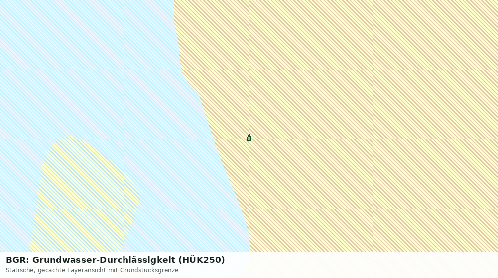 Statische Kartenansicht: BGR: Grundwasser-Durchlässigkeit (HÜK250)