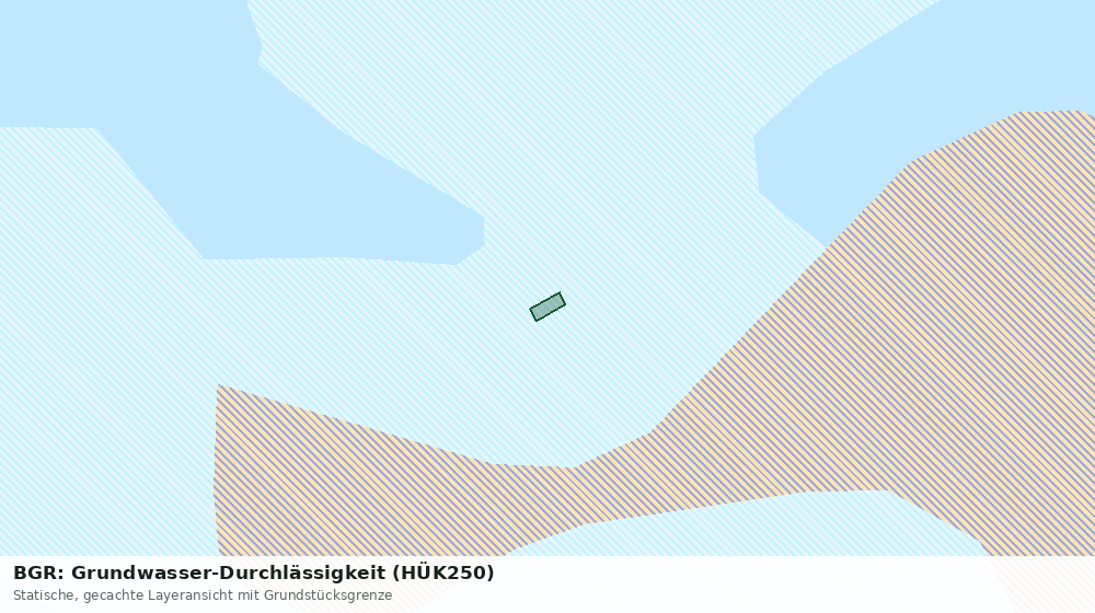 Statische Kartenansicht: BGR: Grundwasser-Durchlässigkeit (HÜK250)