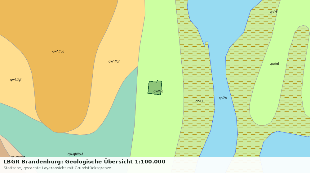Statische Kartenansicht: LBGR Brandenburg: Geologische Übersicht 1:100.000