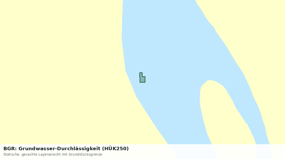 Statische Kartenansicht: BGR: Grundwasser-Durchlässigkeit (HÜK250)