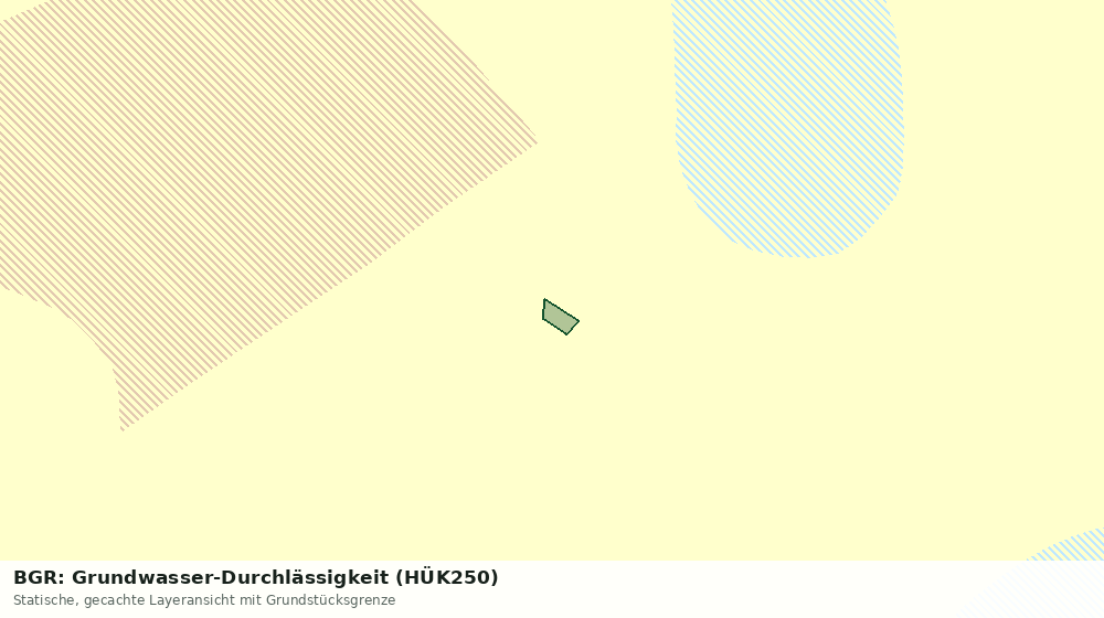 Statische Kartenansicht: BGR: Grundwasser-Durchlässigkeit (HÜK250)