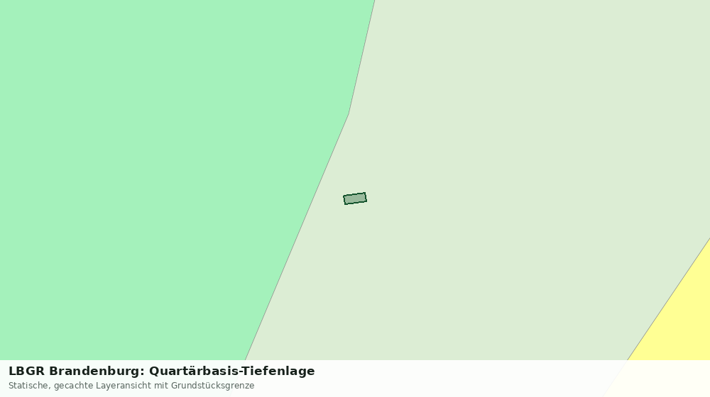 Statische Kartenansicht: LBGR Brandenburg: Quartärbasis-Tiefenlage