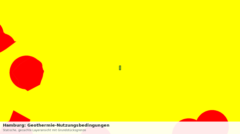 Statische Kartenansicht: Hamburg: Geothermie-Nutzungsbedingungen