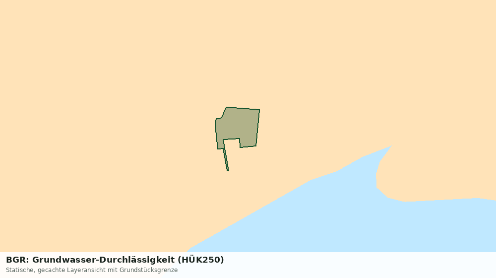 Statische Kartenansicht: BGR: Grundwasser-Durchlässigkeit (HÜK250)