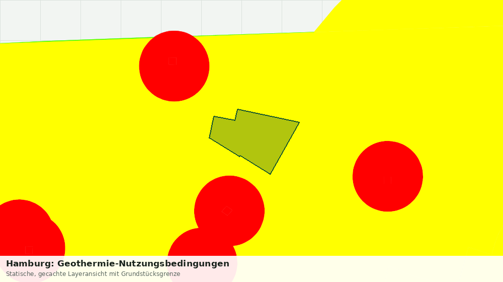 Statische Kartenansicht: Hamburg: Geothermie-Nutzungsbedingungen