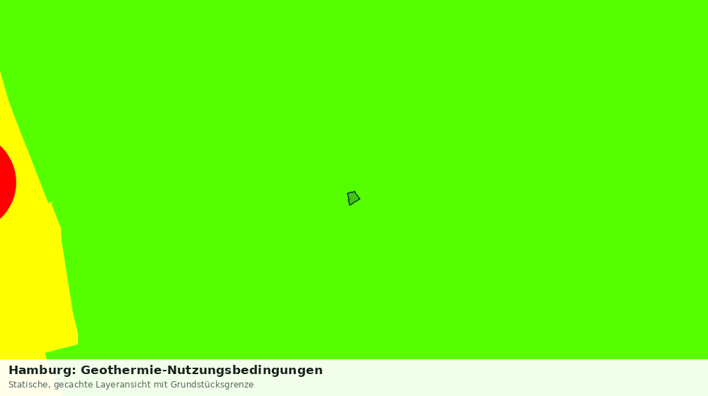 Statische Kartenansicht: Hamburg: Geothermie-Nutzungsbedingungen