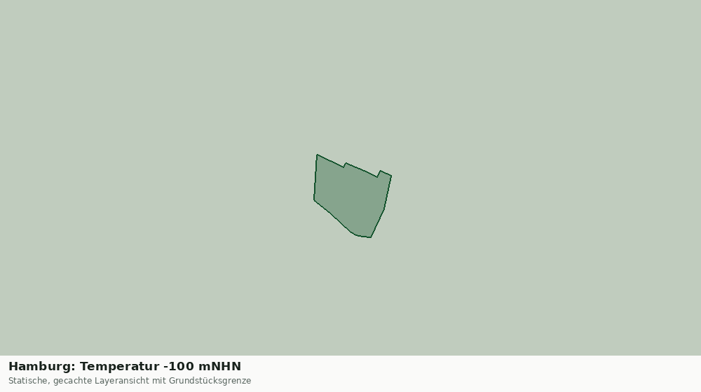Statische Kartenansicht: Hamburg: Temperatur -100 mNHN