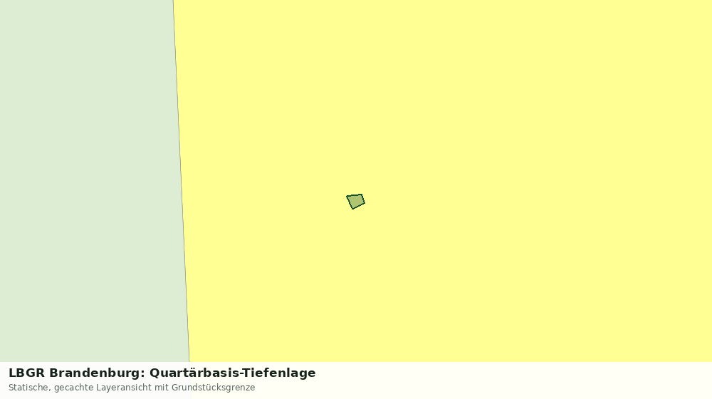 Statische Kartenansicht: LBGR Brandenburg: Quartärbasis-Tiefenlage