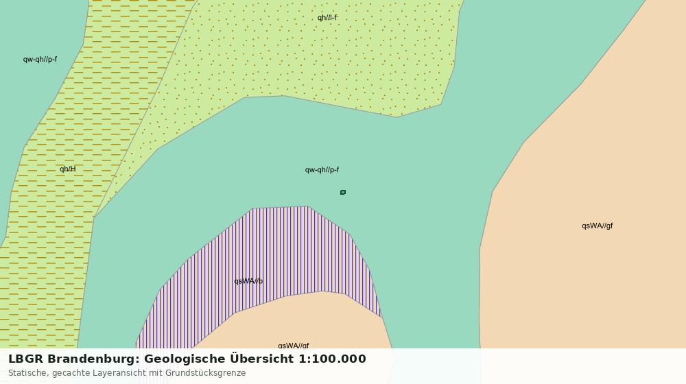 Statische Kartenansicht: LBGR Brandenburg: Geologische Übersicht 1:100.000