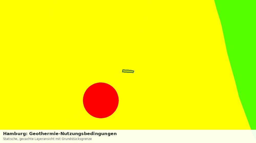 Statische Kartenansicht: Hamburg: Geothermie-Nutzungsbedingungen