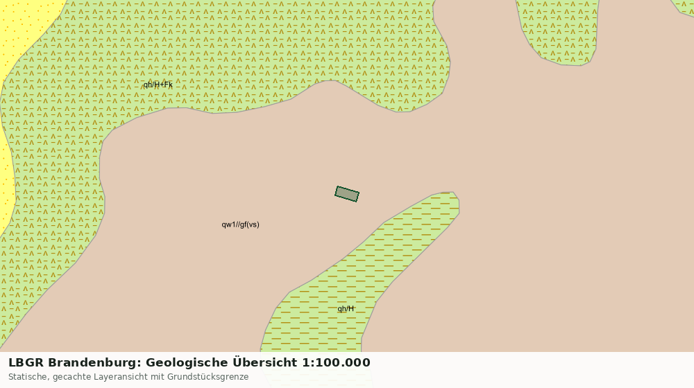 Statische Kartenansicht: LBGR Brandenburg: Geologische Übersicht 1:100.000