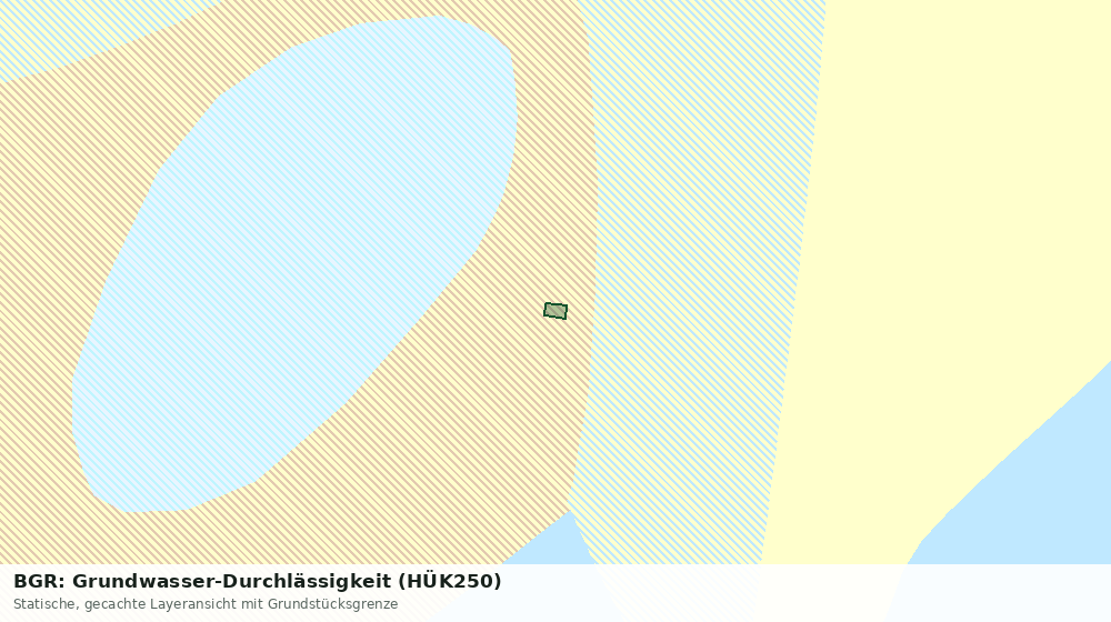 Statische Kartenansicht: BGR: Grundwasser-Durchlässigkeit (HÜK250)