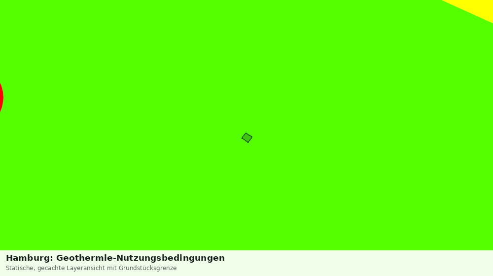 Statische Kartenansicht: Hamburg: Geothermie-Nutzungsbedingungen