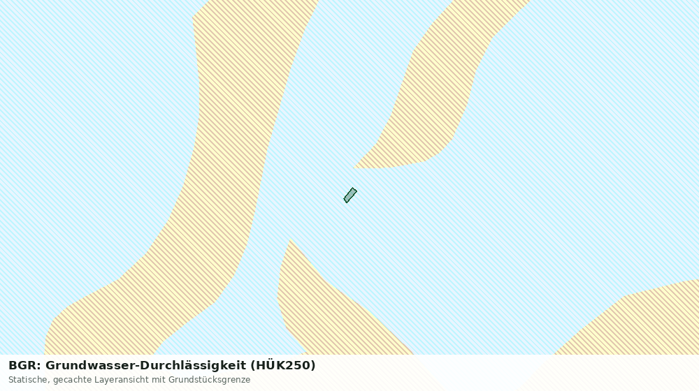 Statische Kartenansicht: BGR: Grundwasser-Durchlässigkeit (HÜK250)