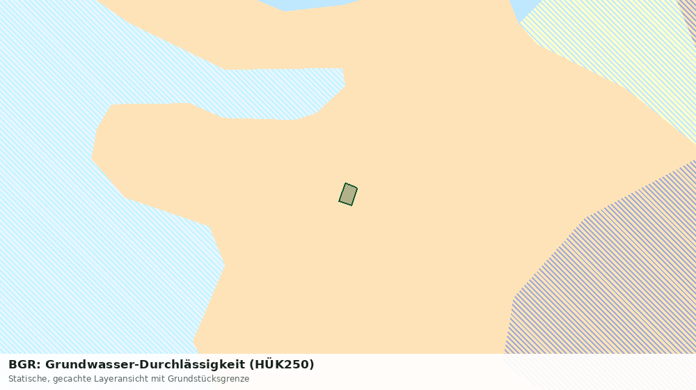 Statische Kartenansicht: BGR: Grundwasser-Durchlässigkeit (HÜK250)