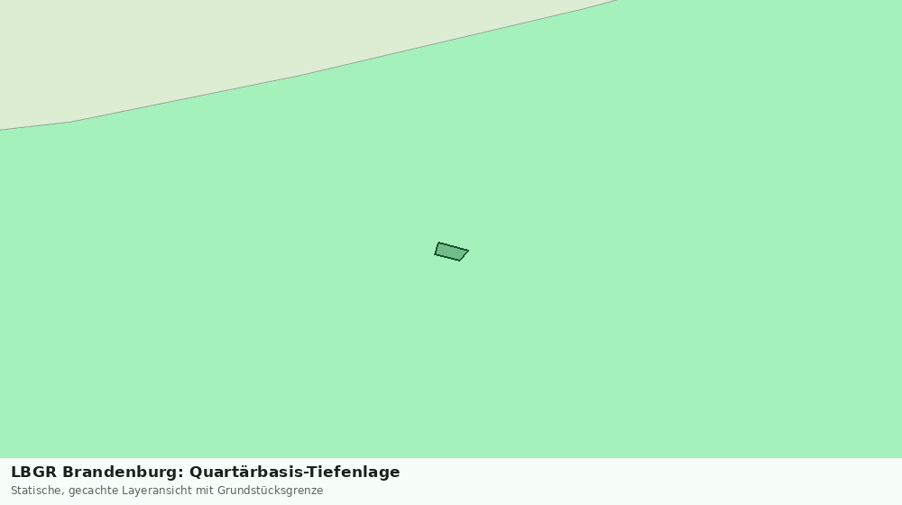 Statische Kartenansicht: LBGR Brandenburg: Quartärbasis-Tiefenlage