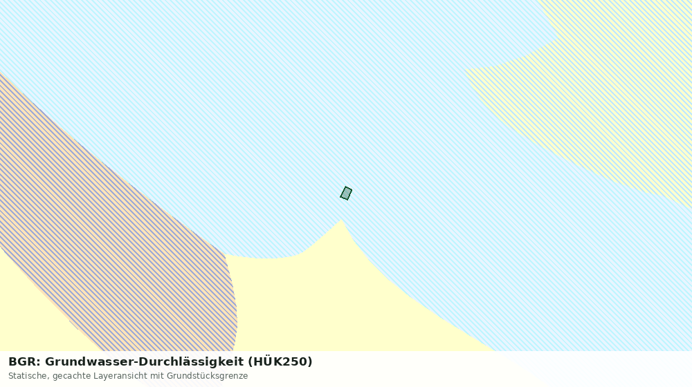 Statische Kartenansicht: BGR: Grundwasser-Durchlässigkeit (HÜK250)