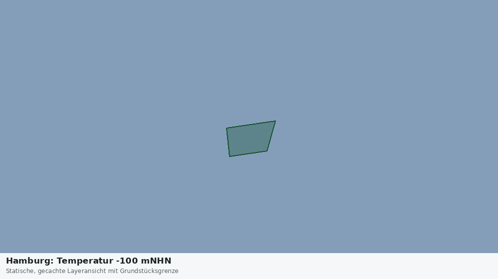 Statische Kartenansicht: Hamburg: Temperatur -100 mNHN