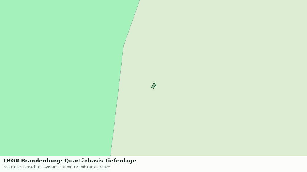 Statische Kartenansicht: LBGR Brandenburg: Quartärbasis-Tiefenlage