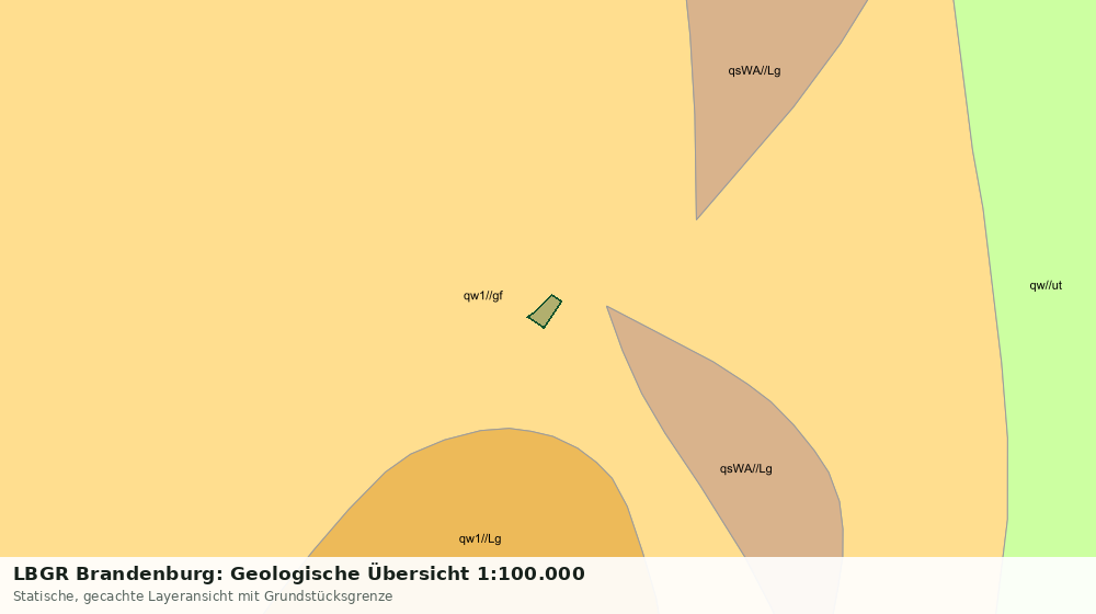 Statische Kartenansicht: LBGR Brandenburg: Geologische Übersicht 1:100.000