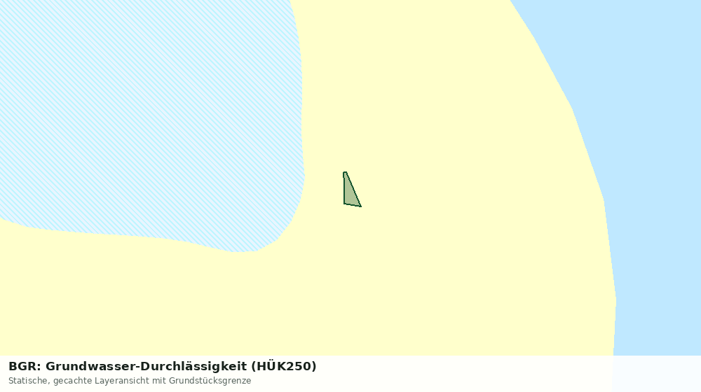 Statische Kartenansicht: BGR: Grundwasser-Durchlässigkeit (HÜK250)