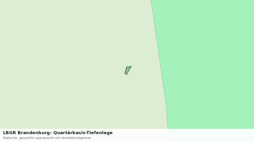 Statische Kartenansicht: LBGR Brandenburg: Quartärbasis-Tiefenlage