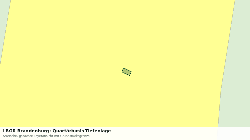 Statische Kartenansicht: LBGR Brandenburg: Quartärbasis-Tiefenlage