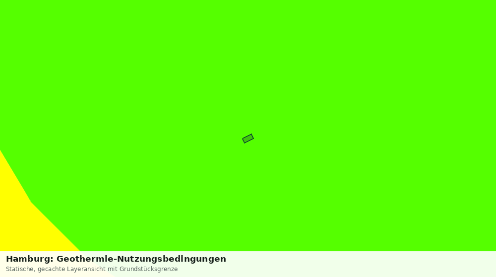 Statische Kartenansicht: Hamburg: Geothermie-Nutzungsbedingungen