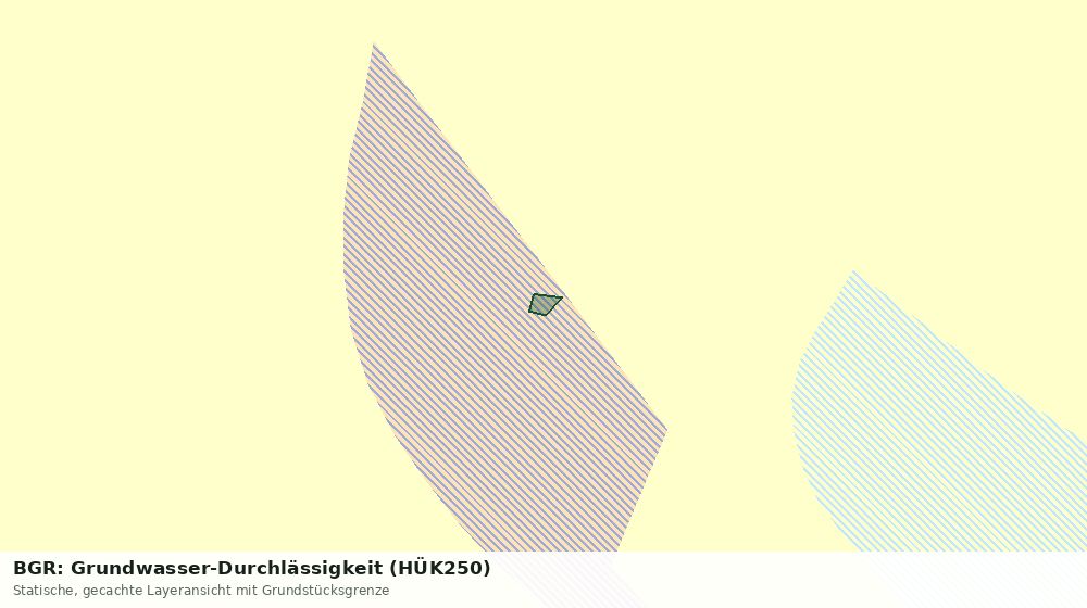 Statische Kartenansicht: BGR: Grundwasser-Durchlässigkeit (HÜK250)