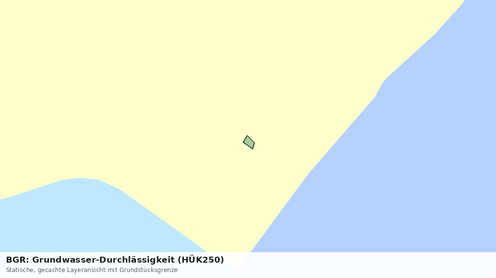 Statische Kartenansicht: BGR: Grundwasser-Durchlässigkeit (HÜK250)
