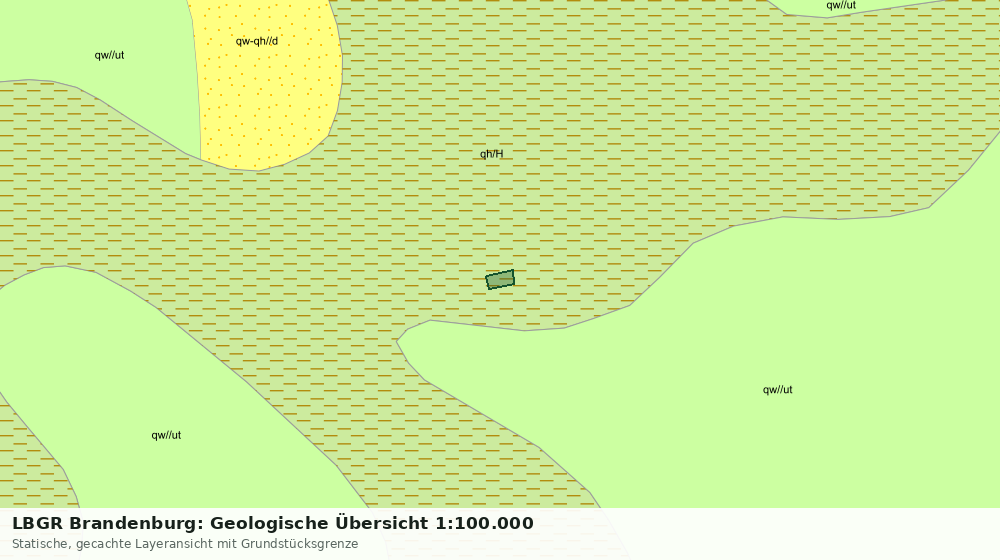 Statische Kartenansicht: LBGR Brandenburg: Geologische Übersicht 1:100.000