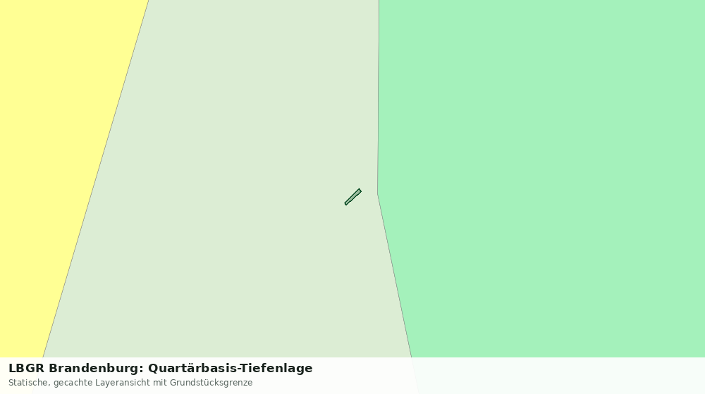 Statische Kartenansicht: LBGR Brandenburg: Quartärbasis-Tiefenlage