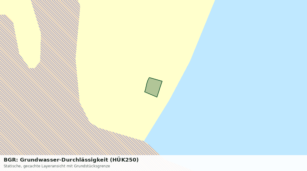 Statische Kartenansicht: BGR: Grundwasser-Durchlässigkeit (HÜK250)